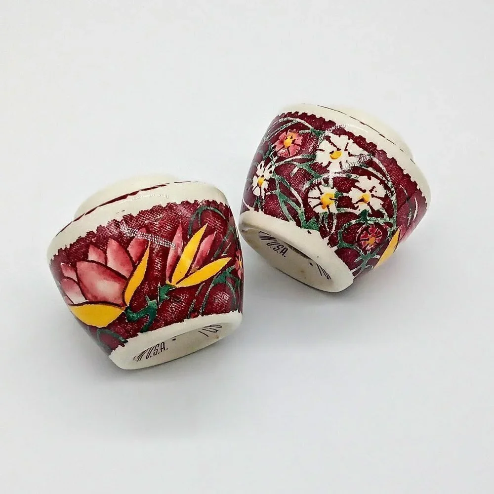 Vintage Vernon Kilns Lei Lani Ceramic Salt & Pepper Shakers
